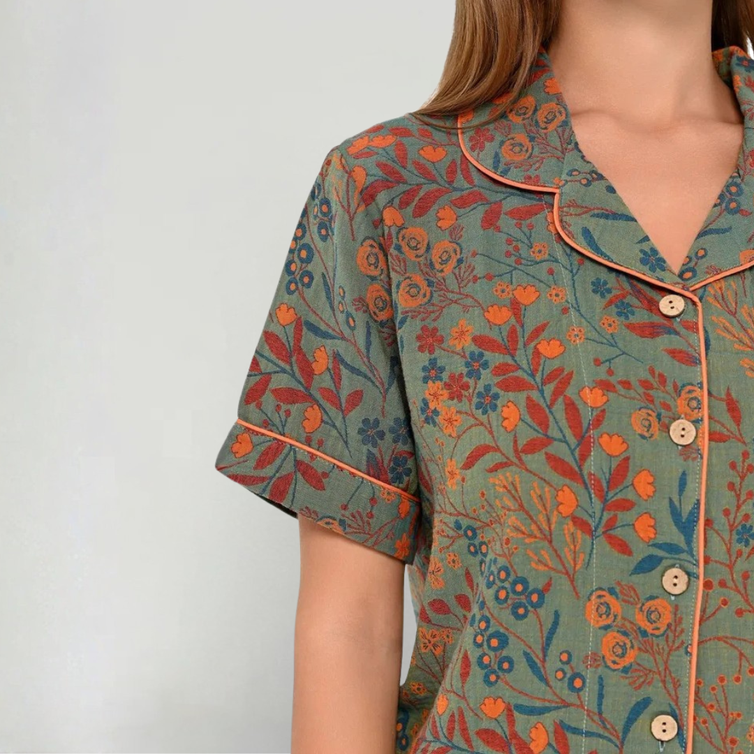 Astrid 3-delar Pyjamasset Bomull